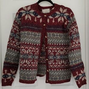 American Eagle Aztec WOOL Button Up Cardigan